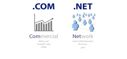 Com در برابر Net - تفاوت میان پسوندهای دامنه چیست